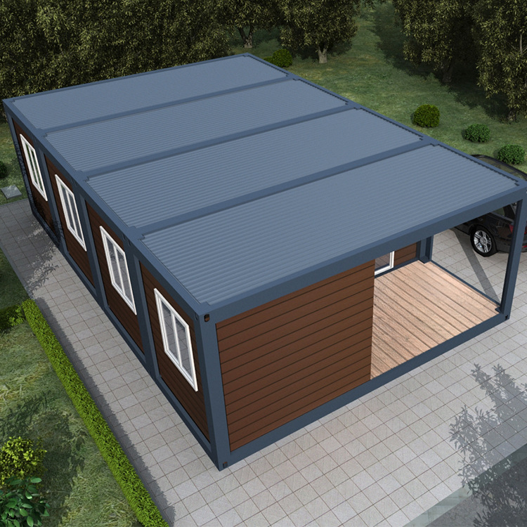 生产 带夹层屋顶 可移动 便携式 预制集装箱房屋 临时住房