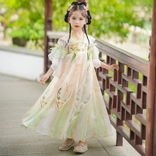 2024新款汉服国风童装春季连衣裙中国风超仙古装刺绣女孩儿童女童