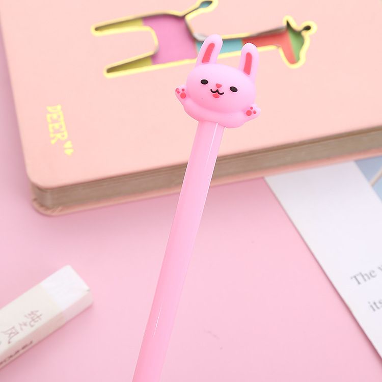 Cartoon Kitten Gel Pen Creative Cat Stylish Pen Student Ball Pen Learning Stationery Office Supplies Signature Pen