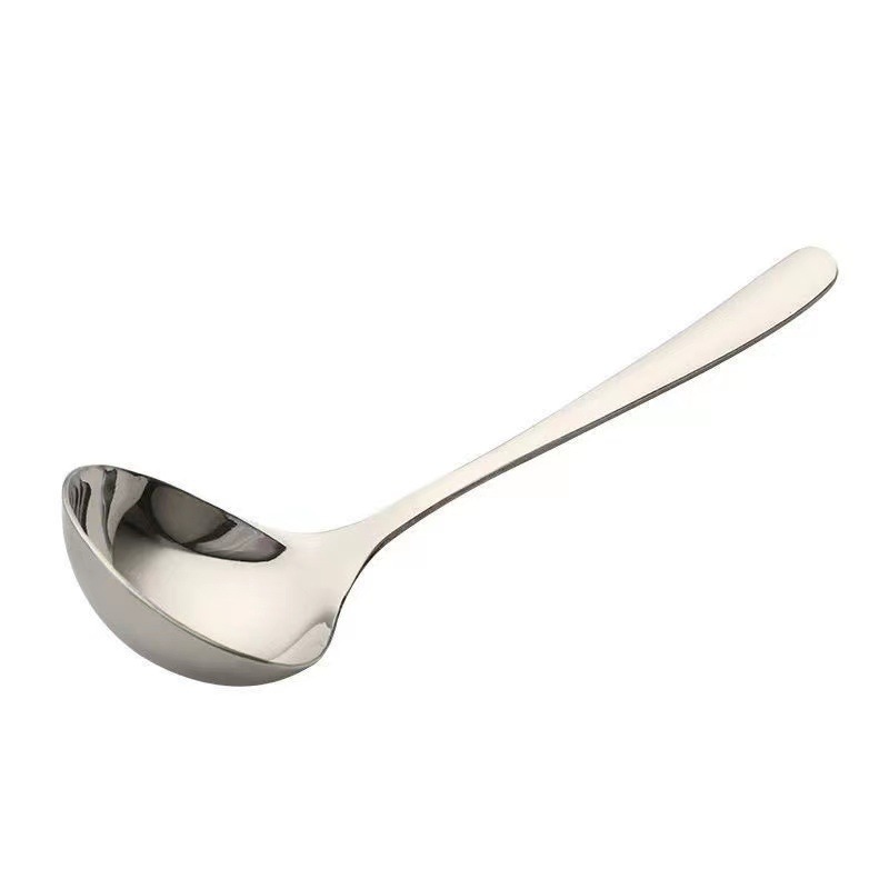 Stainless Steel Soup Ladle Household Soup for Scooping up Porridge Spoon Soup Ladle Kitchen Utensils Thickened Cooking Hot Pot Public Spoon Wholesale