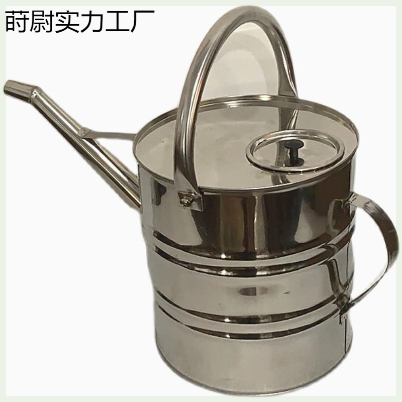 不锈钢带盖带滤网长嘴加油桶汽车摩托车备用油箱5升10l加油壶