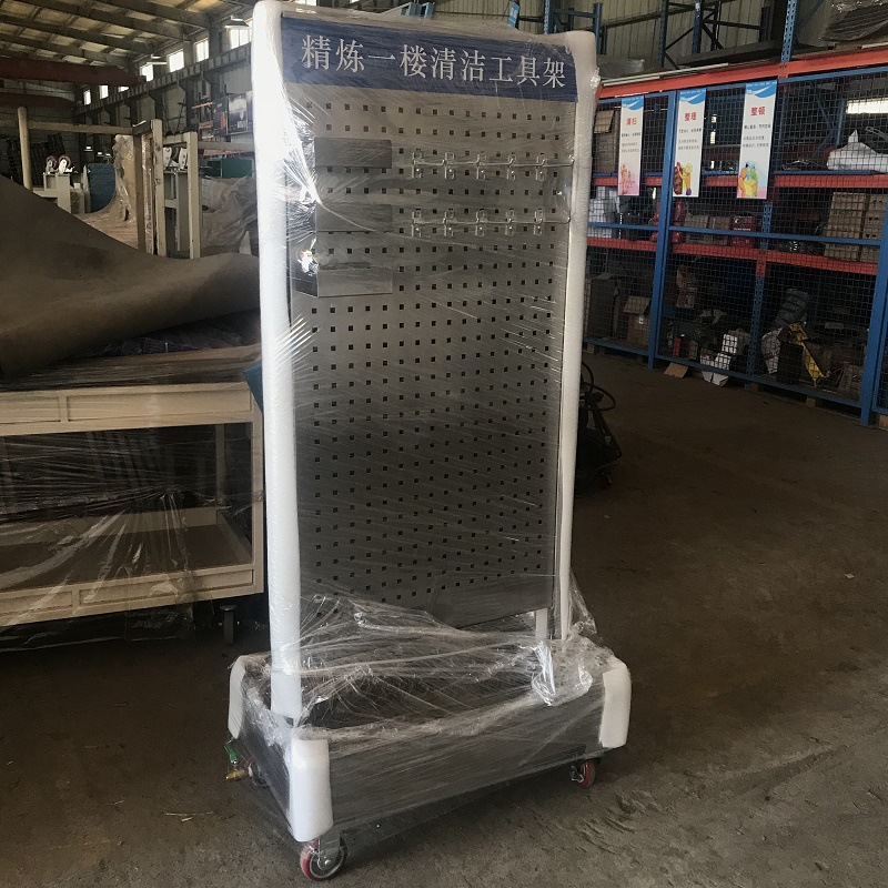 铭科工具架洞洞板物料整理置物架移动推车货架车间螺丝零件盒架子