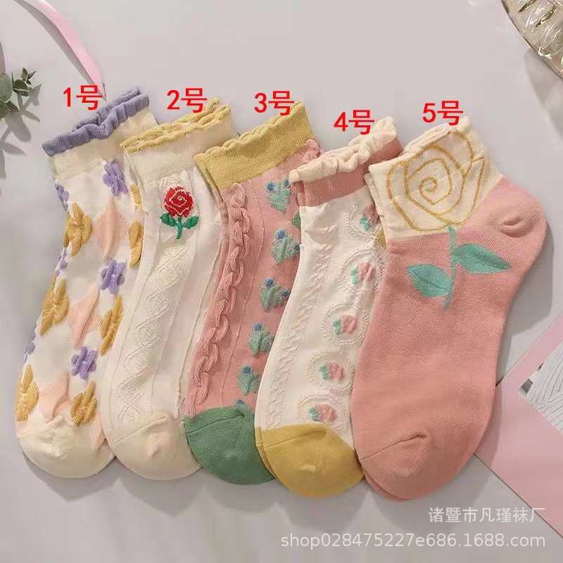 Women's Socks Summer Ins Tide All-Match and Cute Japanese and Korean Style Socks Student Women's Socks Short Ankle Socks Summer Thin