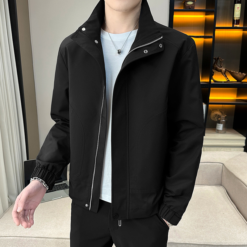 Overalls Men's 2023 Spring and Autumn Lapel Loose Fashion Trendy Handsome plus Size Fashion Brand Casual Jacket