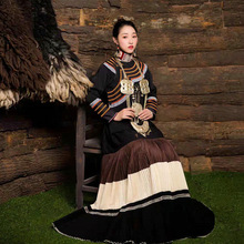 凉山彝族服装民族风女修身百搭裙子上衣美姑服饰复古传统衣服演出