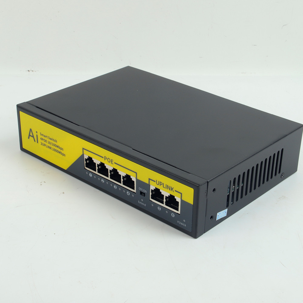 4 2 poe供电交换机 6口监控供电交换机 千兆poe交换机 1006b
