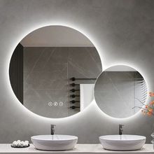 大小子母组合智能浴室卫浴大镜子触摸风水镜LED发光高清壁挂镜子