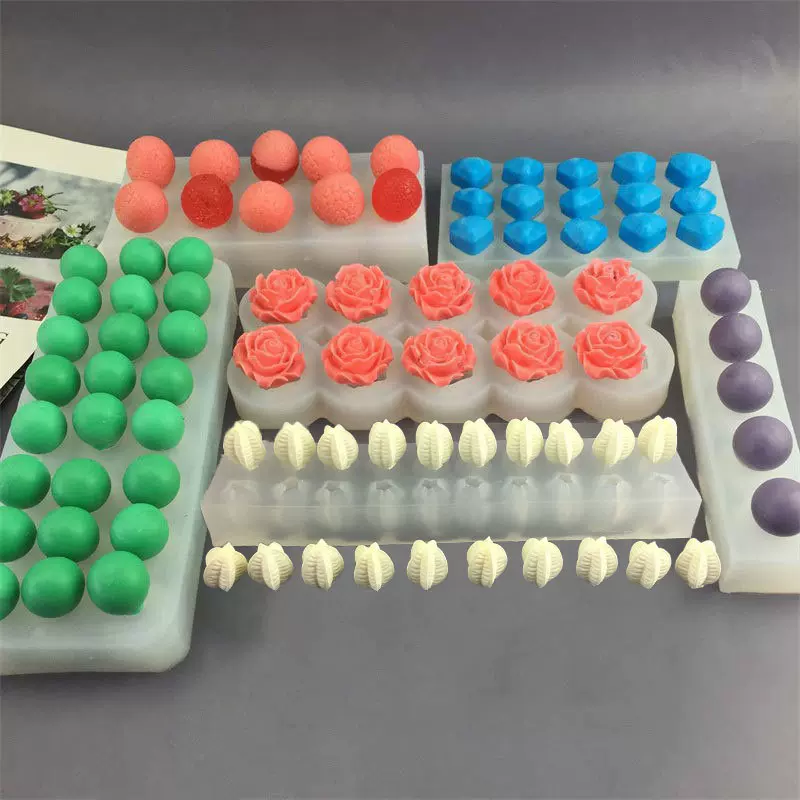 荔枝贝壳葡萄玫瑰枫叶杨桃硅胶模具翻糖蛋糕巧克力香皂滴胶烘焙模