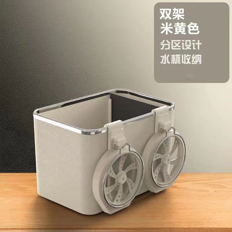 Popular Car Tissue Water Cup Holder Multifunctional Storage Box Car Armrest Box Hanging Storage Box Storage Box Cross-Border