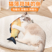 猫咪磨牙玩具真鱼逗猫玩具自嗨猫咪用品猫玩具幼猫玩具鱼逗猫棒汗