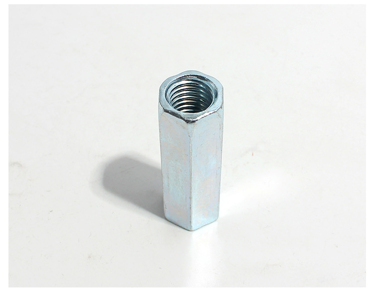 现货镀锌六角长螺母 接头螺母丝杆专用接头母 抗震支架螺母