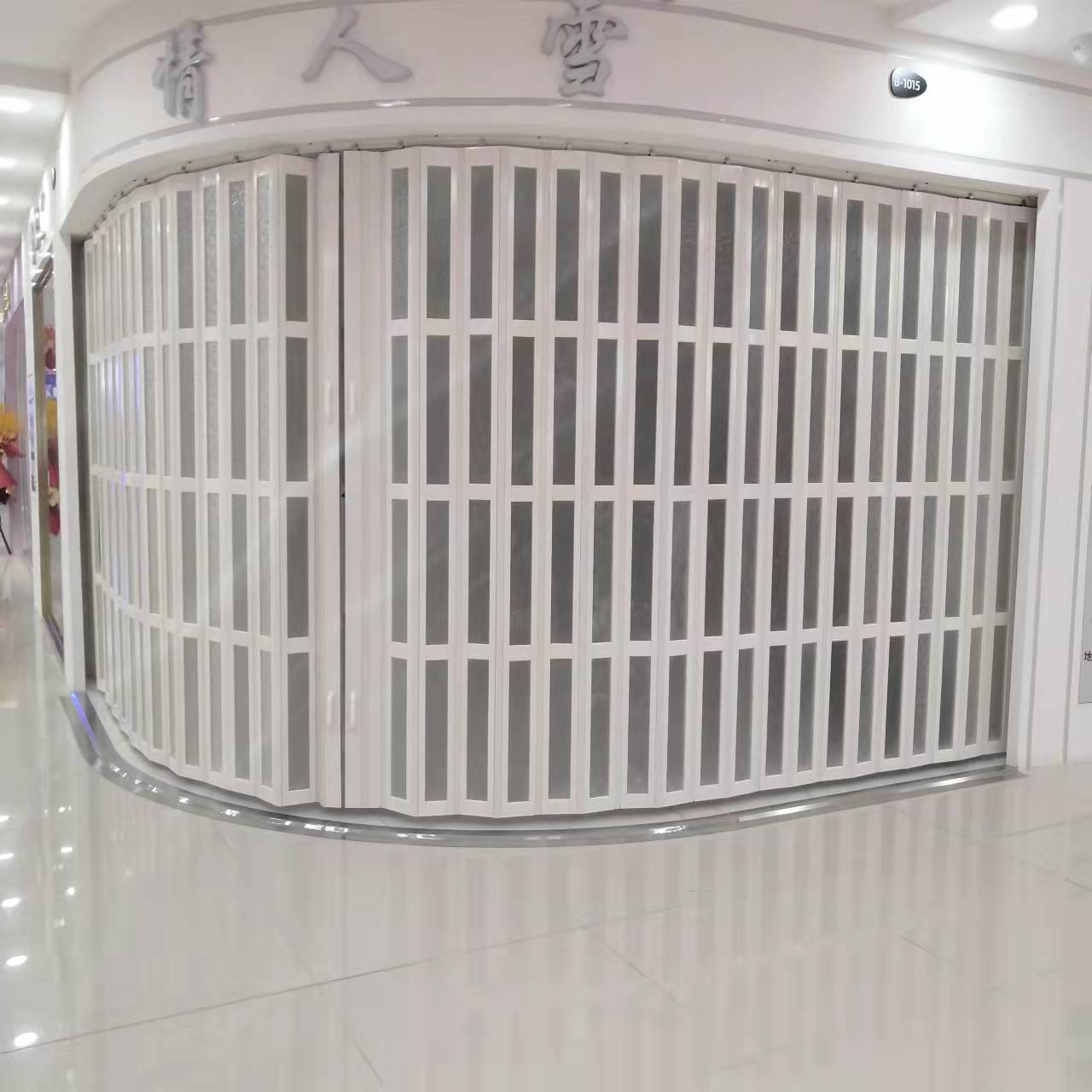 定制折叠门透明塑料pvc玻璃折叠门室内卫生间隔断伸缩折叠门