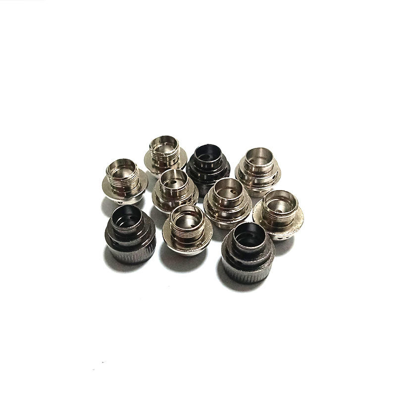 五金铜件加工 cnc数控车床加工导电铜柱铜套滚花铜件铜螺丝钉定制