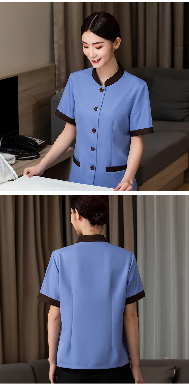 保洁服短袖套装家政物业医院养老院清洁工阿姨保洁工作服夏季透气