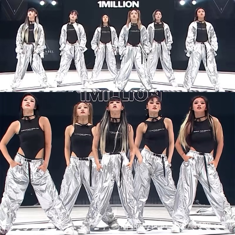 新款韩国女团同款爵士舞韩舞蹈打歌服嘻哈jazz表演出服街舞套装潮