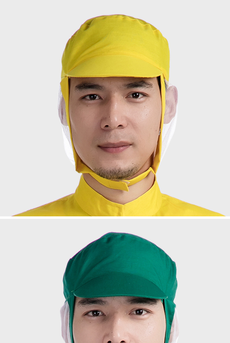 食品厂工作帽子 卫生帽 防尘车间网帽透气男女款劳保帽