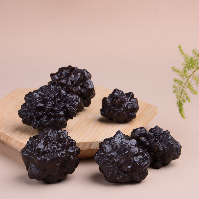 埃及天然黑金刚预言石头摆件锰结核原石原矿宝石天然水晶矿石标本