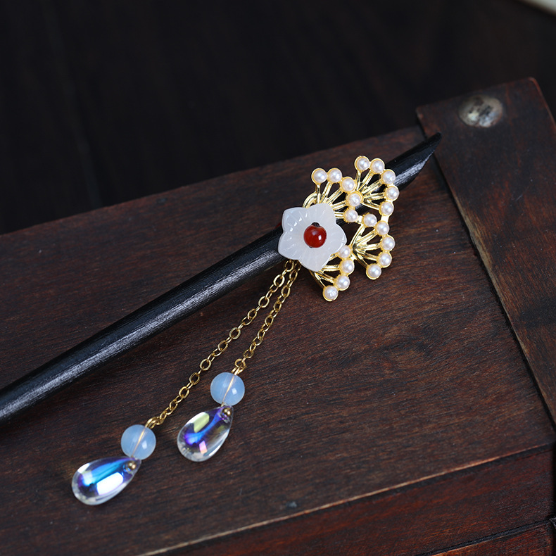 古风发簪女 流苏步摇簪子古装汉服盘发钗子影楼写真流苏发钗现货