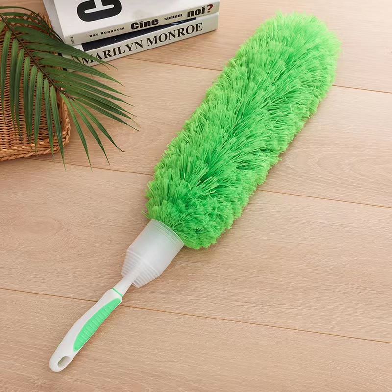 Hot Selling Rubber Handle Microfiber Duster Environmentally Friendly Lint-Free Washable Household Cleaning Dust Remove Brush