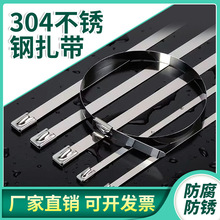 304不锈钢扎带抗氧化船用4.6mm*300/7.9mmX300金属轧丝户外防锈腐