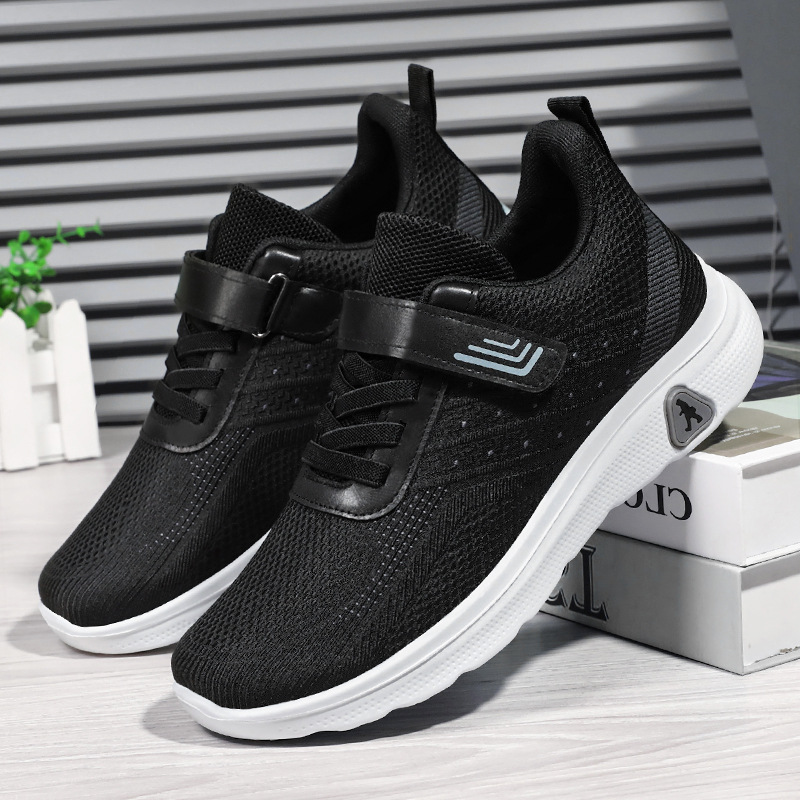 Walking Shoes 2023 Autumn New Wholesale Generation Comfortable Lightweight Soft Sole Men‘s Shoes Middle-Aged and Elderly Couple Sneakers