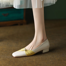 【MAIFU】法式优雅玛丽珍单鞋女2023年春季新款仙女风蝴蝶结单鞋