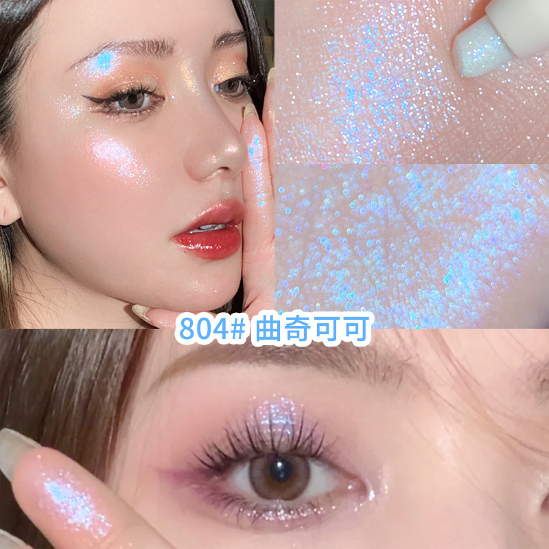 Cute Early Warning Xixi Eye Shadow Pen Highlighter Waterproof Sweat-Proof Champagne Gold Pearlescent White Eyeliner Pen Three-Dimensional Watery Eye Makeup