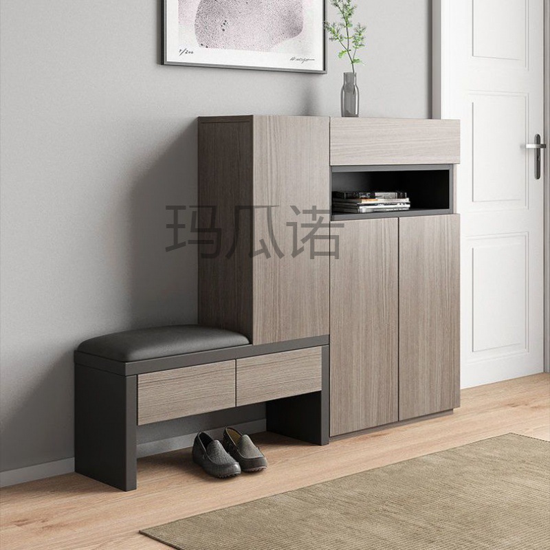 玛傩北欧鞋柜玄关柜现代简约收纳柜小户型多层储物柜鞋架带抽屉换