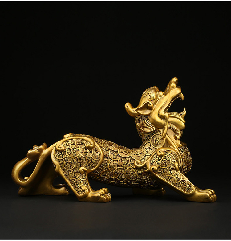 全铜貔貅摆件 办公室家居一对皮丘镇宅聚财店铺装饰开业礼品