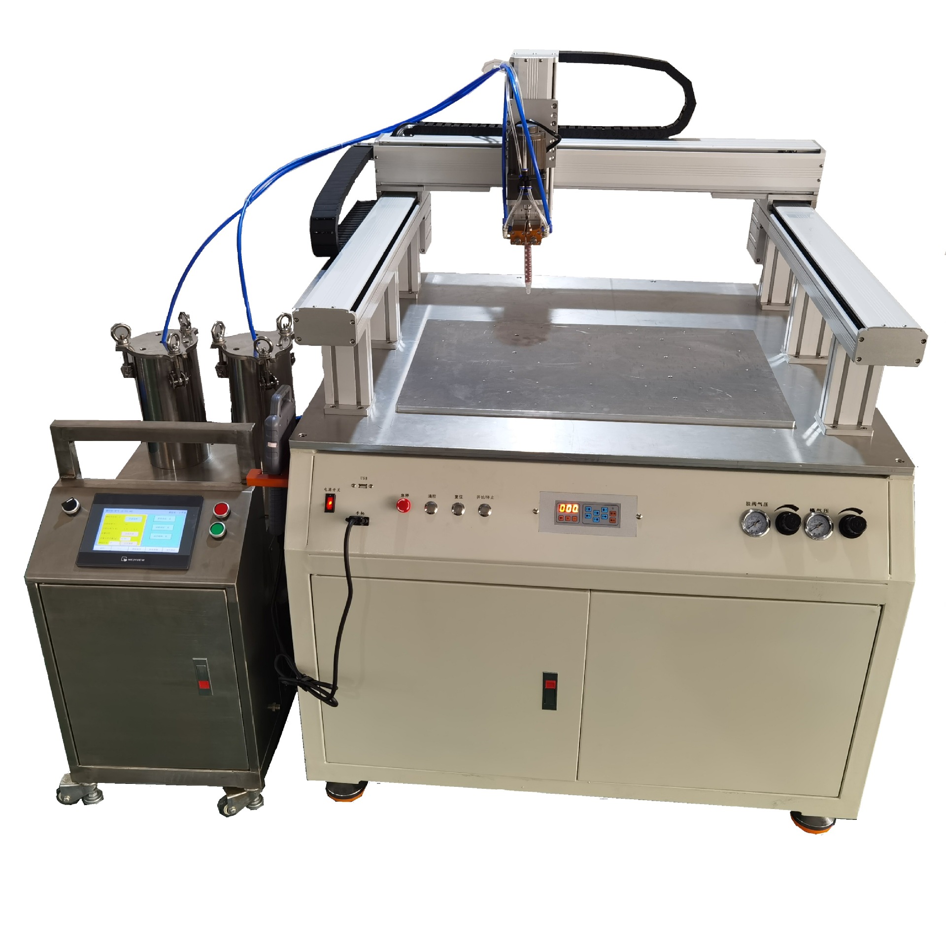 ab胶双液点胶机环氧树脂ab胶点胶机广东ab胶点胶机齿轮泵灌胶机