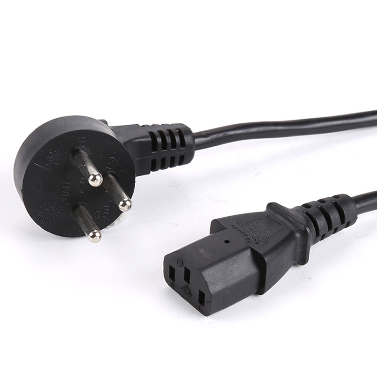 sii认证以色列三插电源线 16a以色列插头带品字尾线纯铜1.5米出口