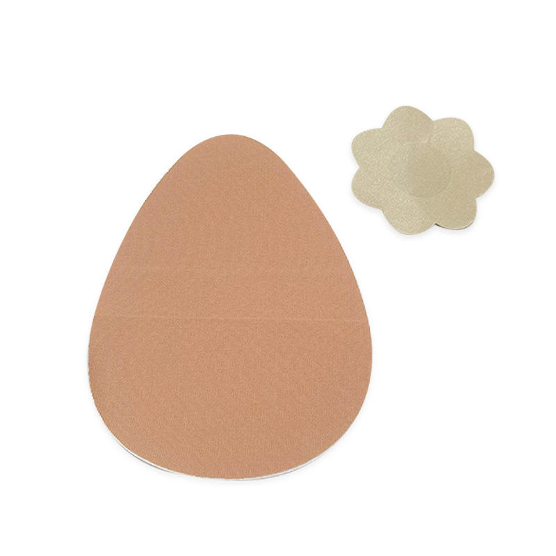 一次性乳贴胸贴防走光贴肤色水滴状提拉胸贴弹性波纹胶提胸贴裹胸