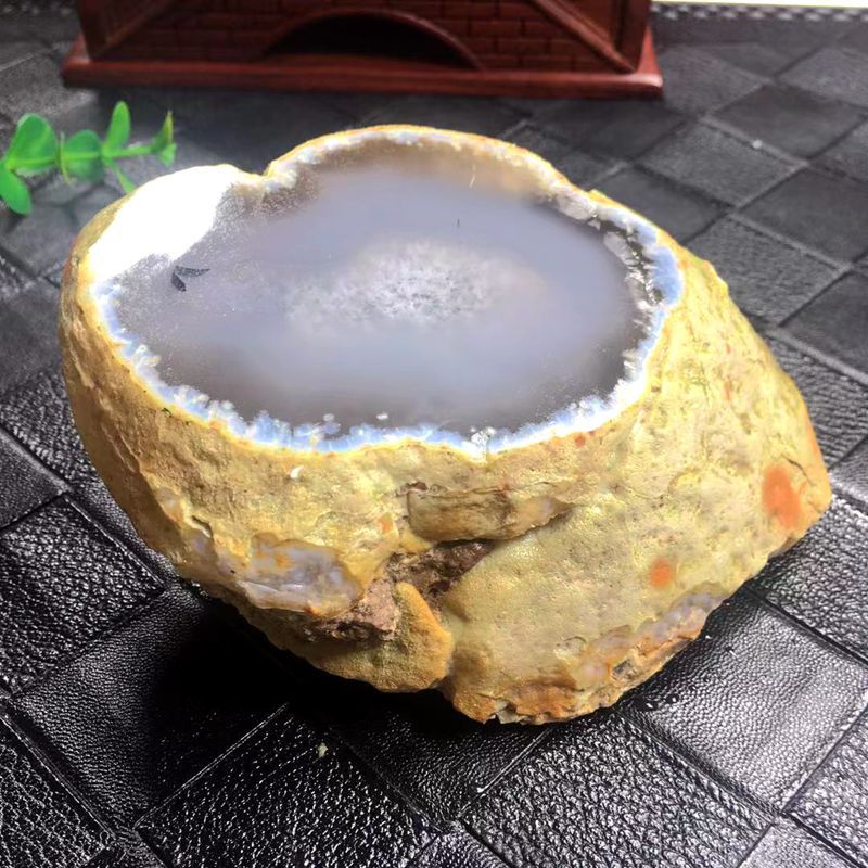 批发 玉髓玛瑙 摆件 原皮水胆玛瑙随行摆件