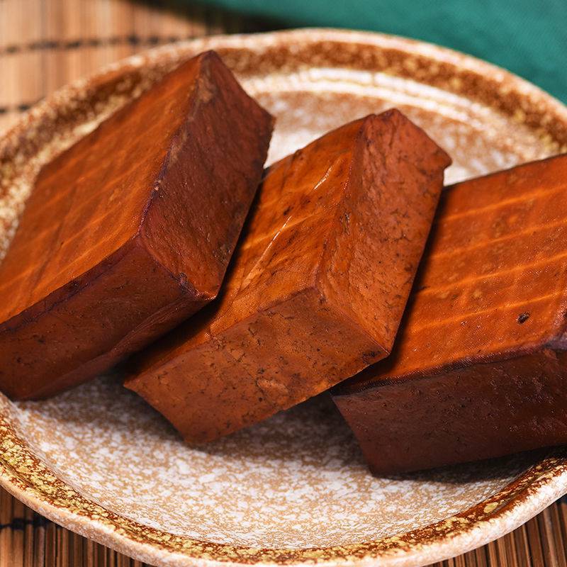 柴火烟熏豆腐干四川达州特产腊豆干农家自制五香卤豆干麻辣小零食