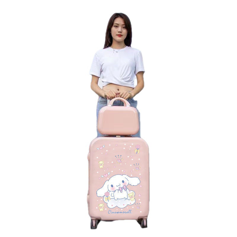 Cinnamoroll Babycinnamoroll Women's Luggage Student Only New Cute Ins Password Suitcase Durable Traveling Trolley Case 24 Mother and Son