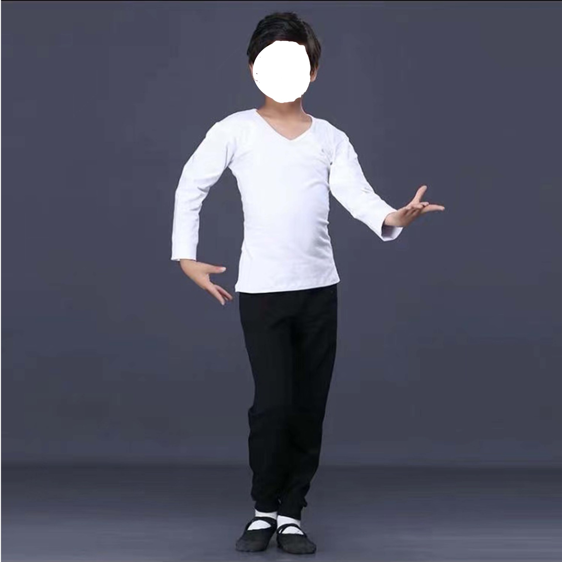 儿童舞蹈服男款长袖体操服民间表演选择快递画瓶