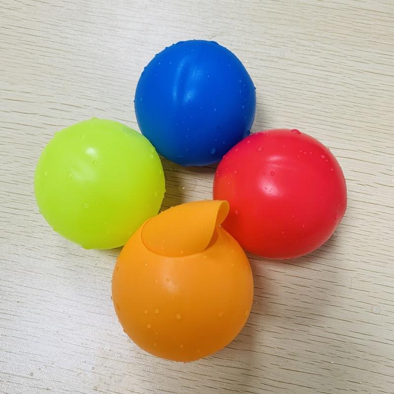 亚马逊热销夏季现货粘胶水球打水仗快速注水重复使用磁吸硅胶水球