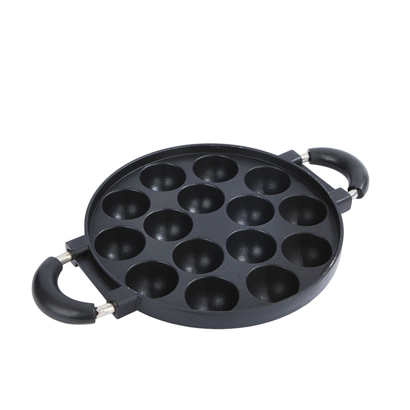 Factory Direct Supply Aluminum Cake Mold Household 15-Hole Cake Baking Tray Octopus Balls round Mold