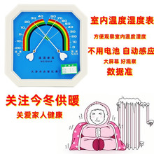 八角室内指针式温湿度计WS2080A工业高精度家用药房药店挂式