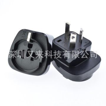 sd-16国标转德标欧规美标嵌入式两圆脚转换插头电源器中国新西兰