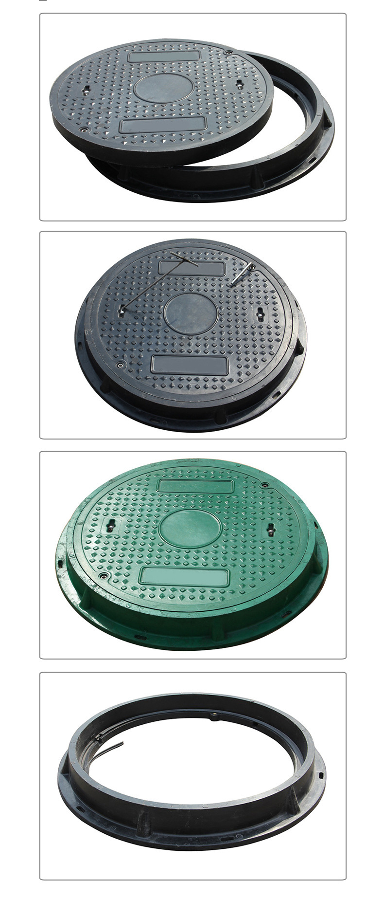 现货供应高分子复合井盖700*50mm|树脂电力井盖|荷载d400