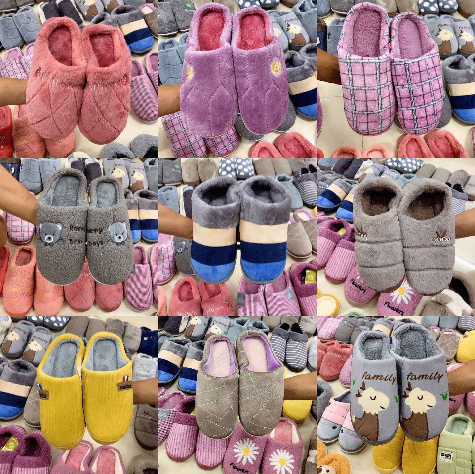 全场10元15元模式棉拖鞋地摊赶集库存居家杂款精品棉拖鞋批发