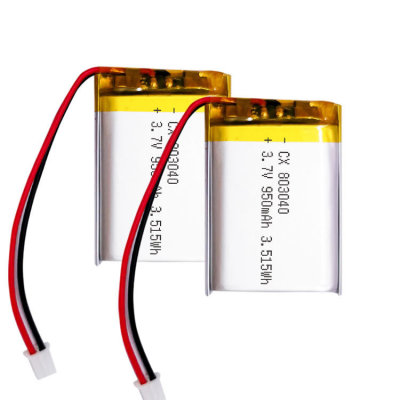 803040-950mah手持风扇电池   蓝牙音响电池 蓝牙耳机电池 玩具