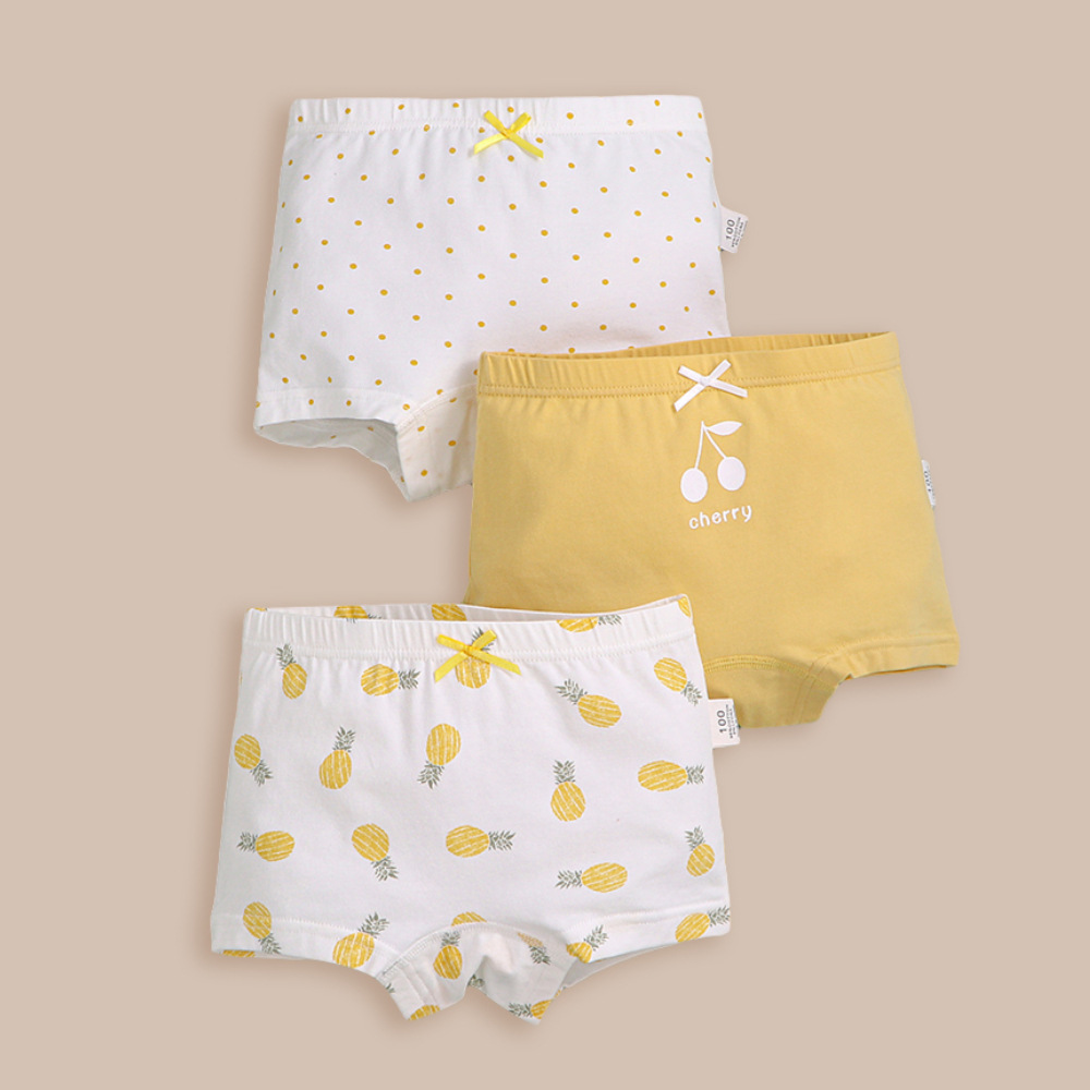 女童内裤儿童平角裤a类卡通四角裤小中大童宝宝纯棉女孩内裤代发