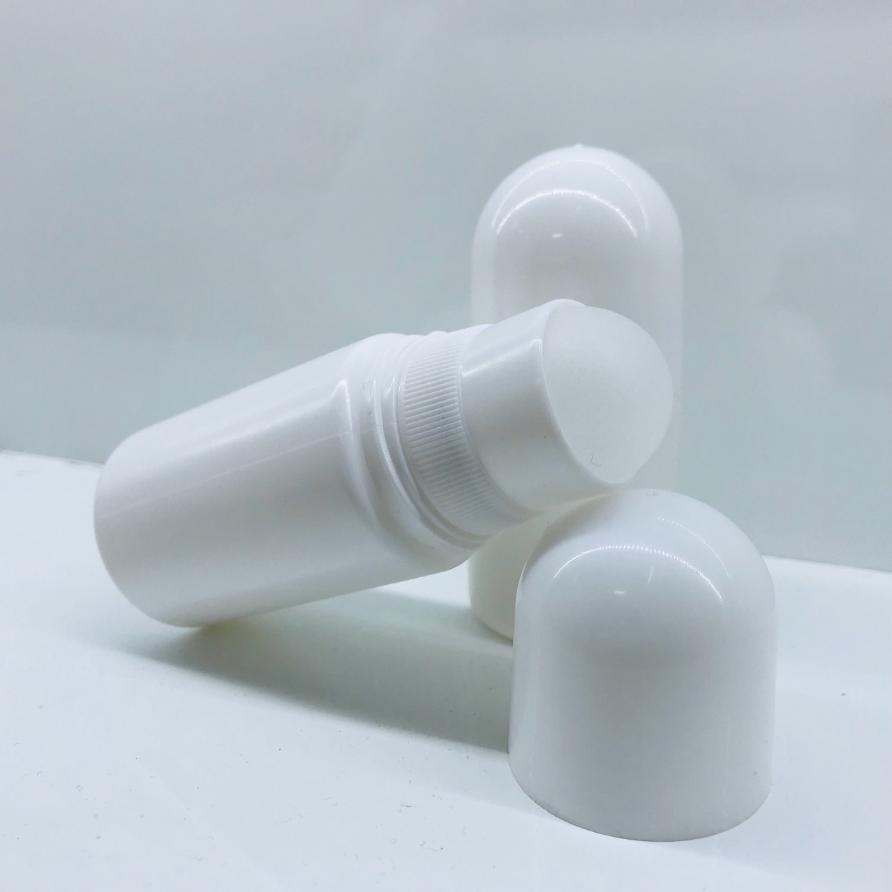 现货滚珠瓶 走珠瓶 白色 30g 50 60ml 止汗露塑料瓶包材