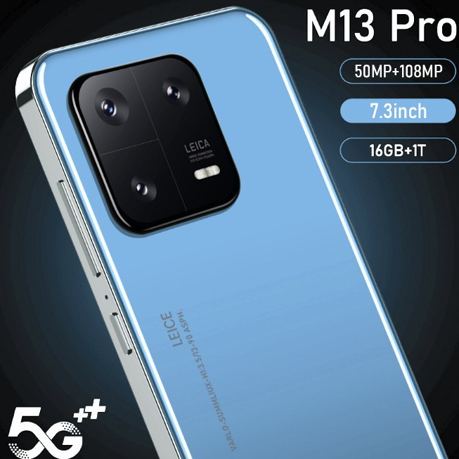 新款M13Pro跨境手机7.3英寸大屏1300万像素安卓2+16G智能手机工厂