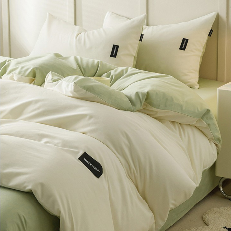 无印日式床上四件套全棉纯棉2025新款床笠床单三件套被套床上用品