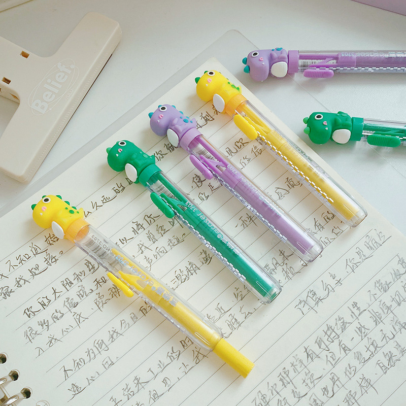 Cartoon DIY Eraser Cute Japanese Style Dinosaur Eraser Student Writing Modification Eraser Office Stationery Wholesale