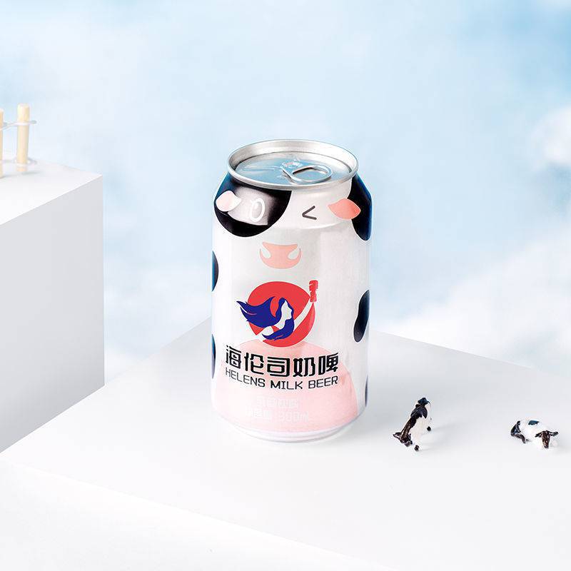 helens海伦司奶啤300ml*2罐装乳酸菌风味饮料非啤酒