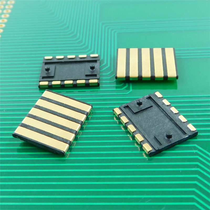 5p通用款电池连接器bc-0-501间距2.54ph高度1.27带柱母座五金触点